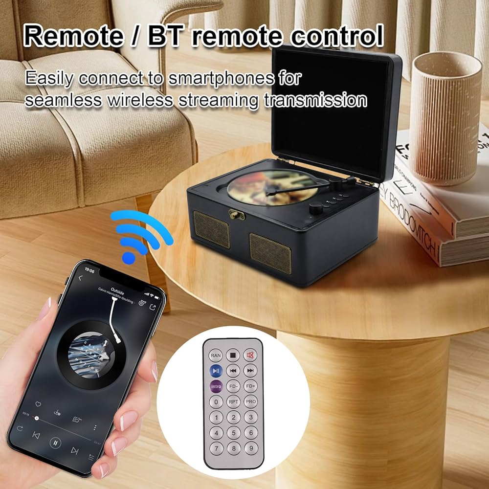 Amazon | Daconovo レトロ CD プレーヤー 多機能 トレイ型 BT